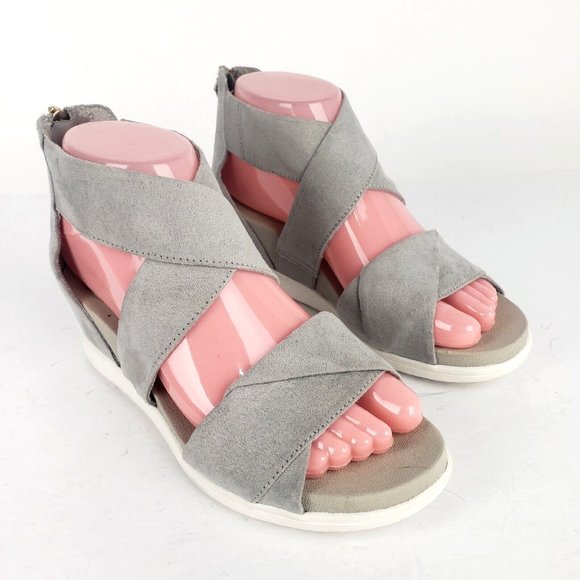 Dr. Scholls Shoes Womens Golden Hour Wedge Sandal, Soft Grey, 6 - Picture 2 of 16